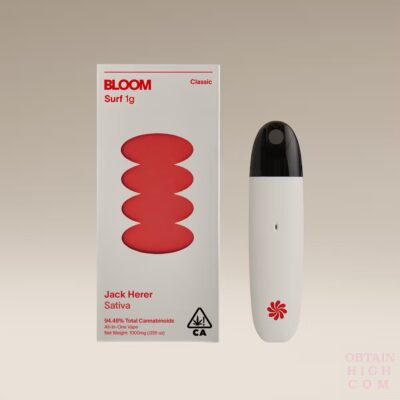 Jack Herer Classic Surf 1000mg All-In-One Vape Pen by Bloom obtain high